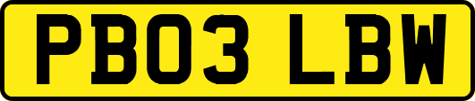 PB03LBW