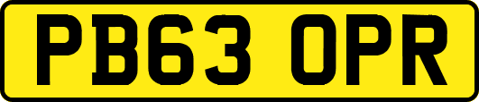PB63OPR