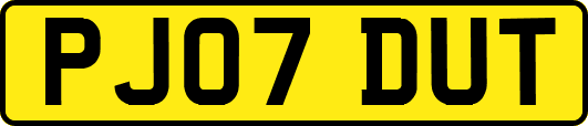 PJ07DUT