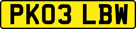 PK03LBW