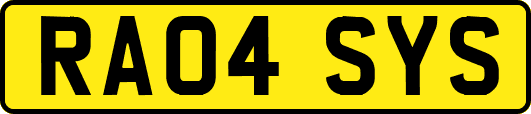 RA04SYS
