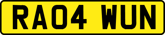 RA04WUN