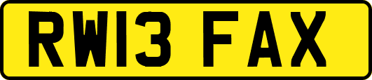 RW13FAX