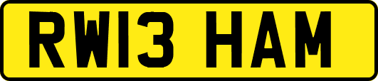 RW13HAM