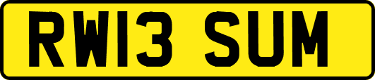 RW13SUM