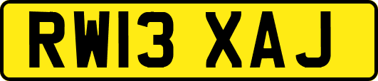 RW13XAJ