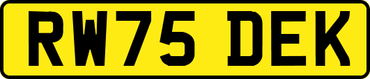 RW75DEK