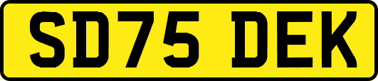 SD75DEK