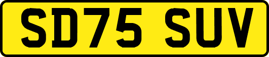 SD75SUV