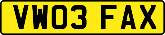VW03FAX