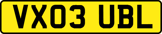 VX03UBL
