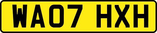 WA07HXH