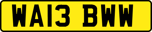 WA13BWW