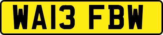 WA13FBW