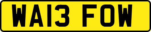 WA13FOW