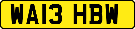 WA13HBW