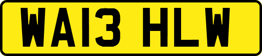 WA13HLW