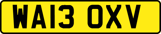 WA13OXV
