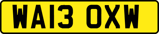 WA13OXW