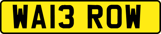 WA13ROW