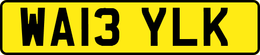WA13YLK