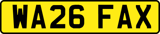 WA26FAX
