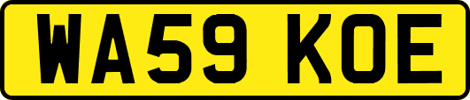 WA59KOE