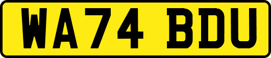 WA74BDU