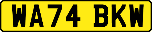 WA74BKW