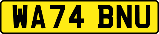 WA74BNU