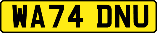 WA74DNU