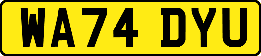WA74DYU