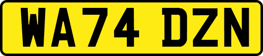 WA74DZN
