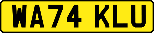 WA74KLU