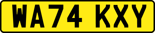 WA74KXY