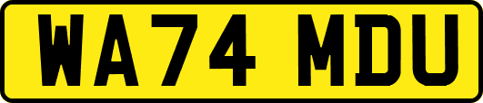 WA74MDU