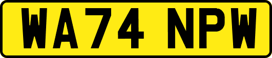 WA74NPW