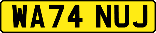 WA74NUJ