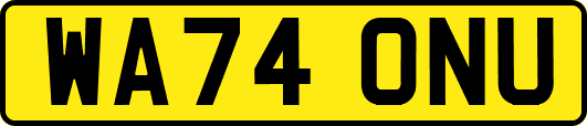 WA74ONU