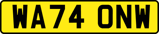WA74ONW