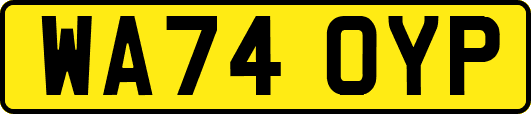 WA74OYP