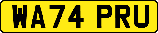 WA74PRU