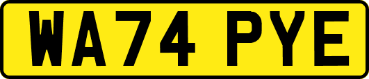 WA74PYE