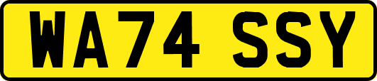 WA74SSY