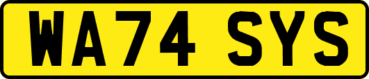 WA74SYS