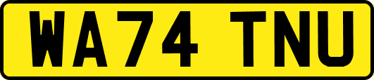 WA74TNU