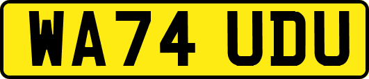 WA74UDU