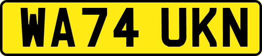 WA74UKN