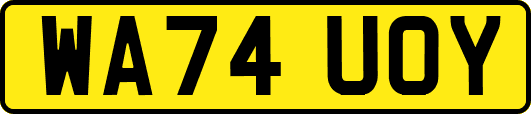 WA74UOY