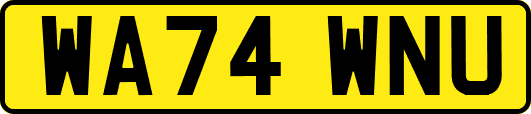 WA74WNU